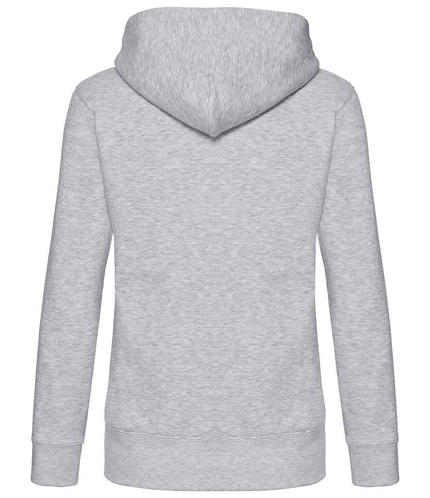 Fruit of the Loom Premium Lady Fit Zip Hooded Jacket | Heather Grey - Lancashire Teamwear