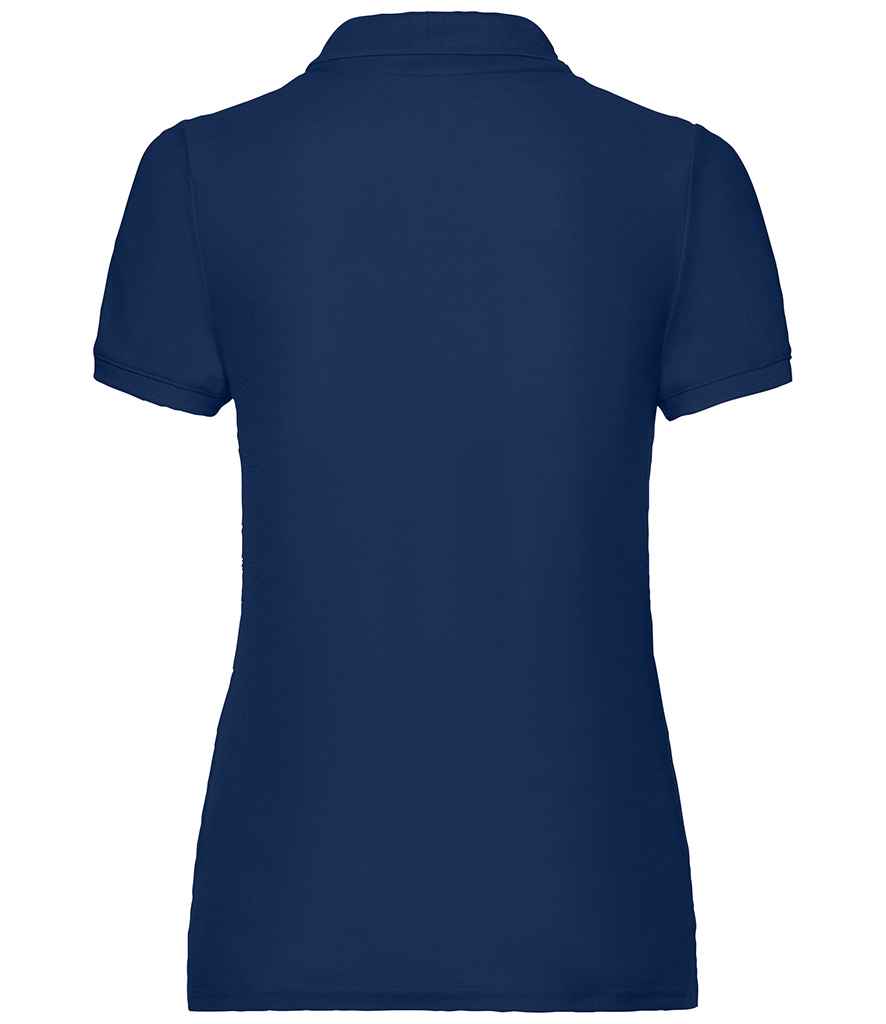 Fruit of the Loom Lady Fit Piqué Polo Shirt | Navy - Lancashire Teamwear