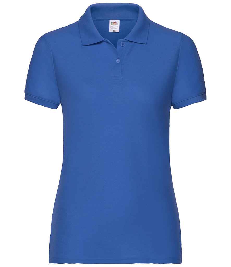 Fruit of the Loom Lady Fit Piqué Polo Shirt | Royal Blue - Lancashire Teamwear