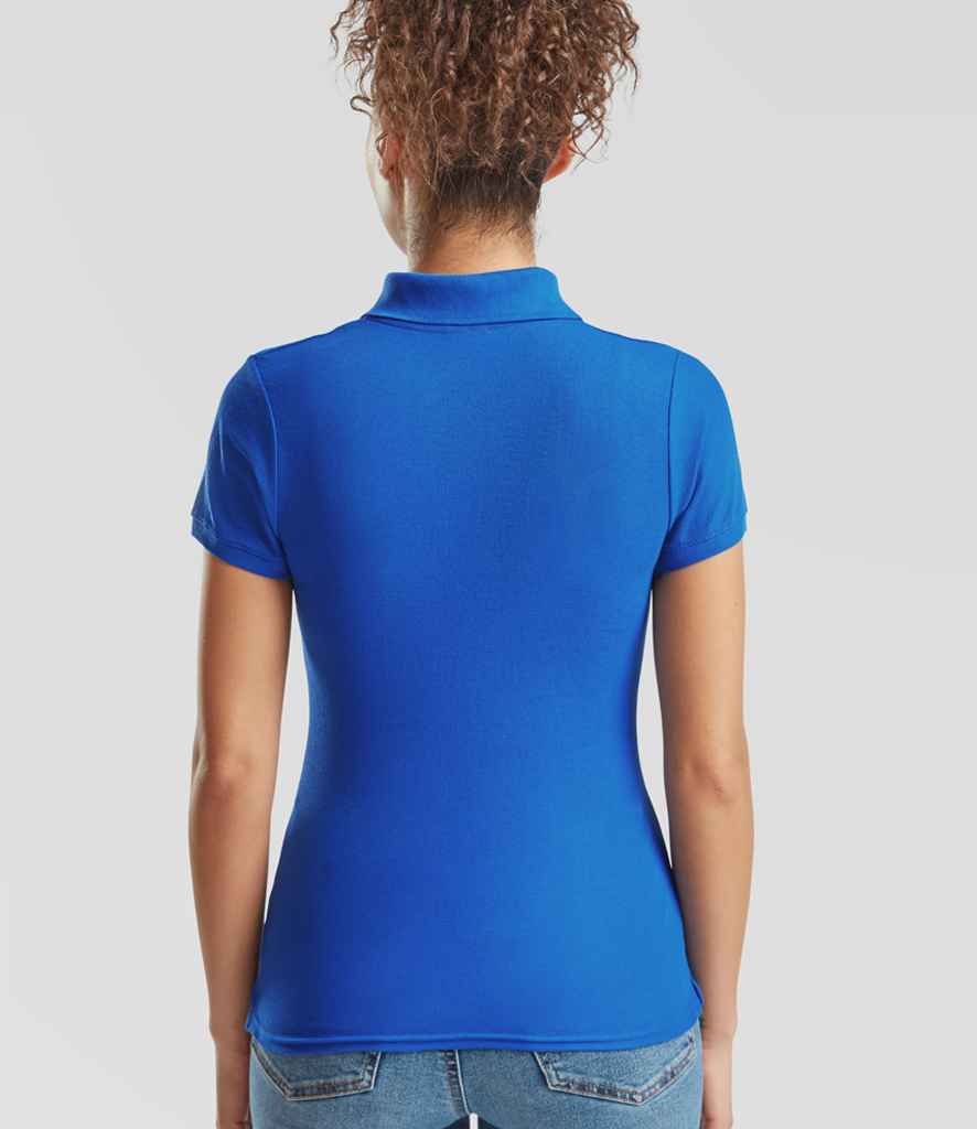 Fruit of the Loom Lady Fit Piqué Polo Shirt | Royal Blue - Lancashire Teamwear