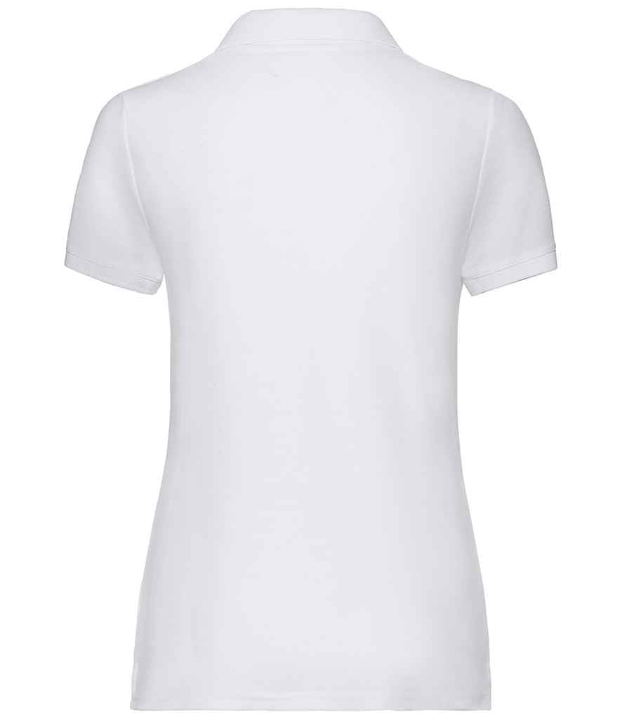 Fruit of the Loom Lady Fit Piqué Polo Shirt | White - Lancashire Teamwear