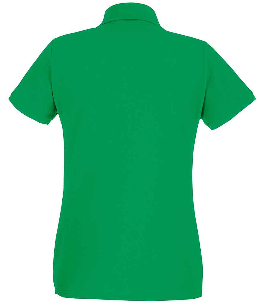 Fruit of the Loom Lady-Fit Premium Cotton Piqué Polo Shirt | Kelly Green - Lancashire Teamwear