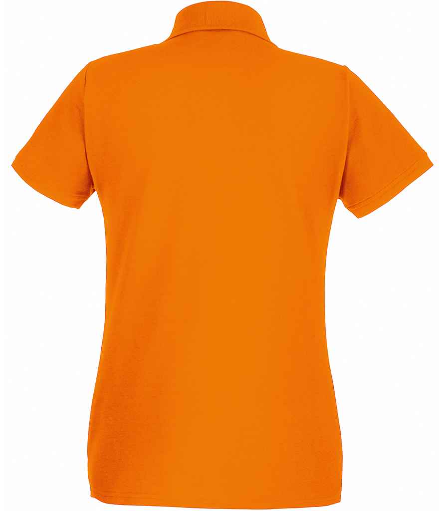 Fruit of the Loom Lady-Fit Premium Cotton Piqué Polo Shirt | Orange - Lancashire Teamwear