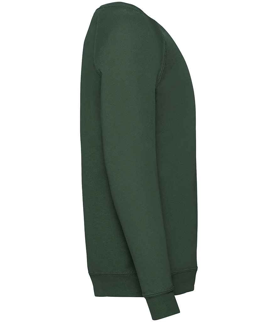 Fruit of the Loom Kids Classic Raglan Sweatshirt | Bottle Green - Lancashire Teamwear