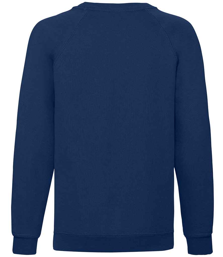 Fruit of the Loom Kids Classic Raglan Sweatshirt | Navy - Lancashire Teamwear