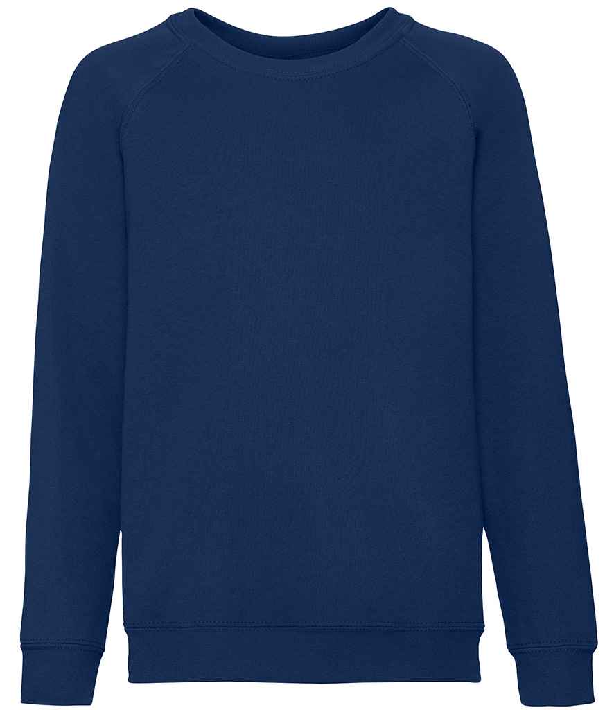 Fruit of the Loom Kids Classic Raglan Sweatshirt | Navy - Lancashire Teamwear