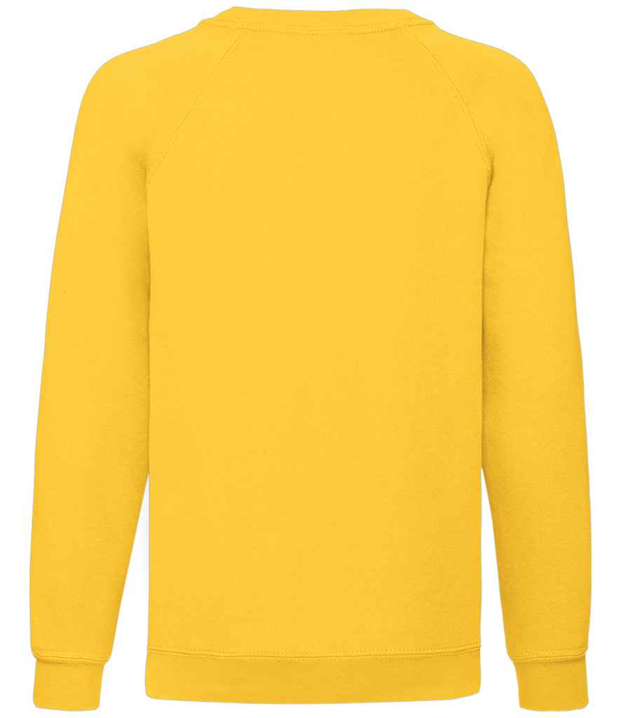 Fruit of the Loom Kids Classic Raglan Sweatshirt | Sunflower - Lancashire Teamwear