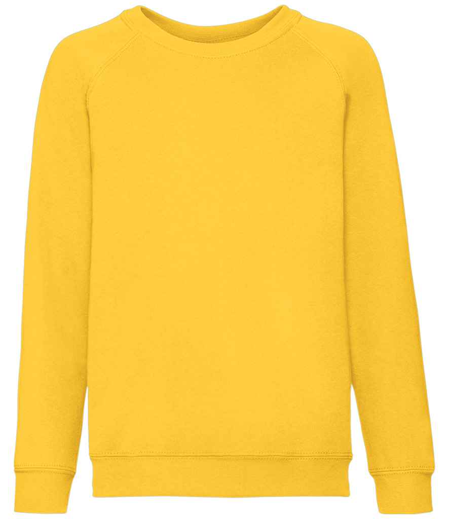 Fruit of the Loom Kids Classic Raglan Sweatshirt | Sunflower - Lancashire Teamwear