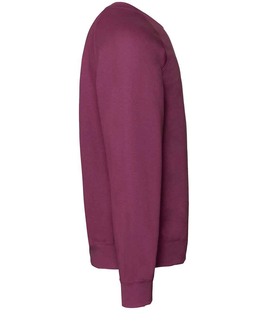 Fruit of the Loom Classic Raglan Sweatshirt | Burgundy - Lancashire Teamwear