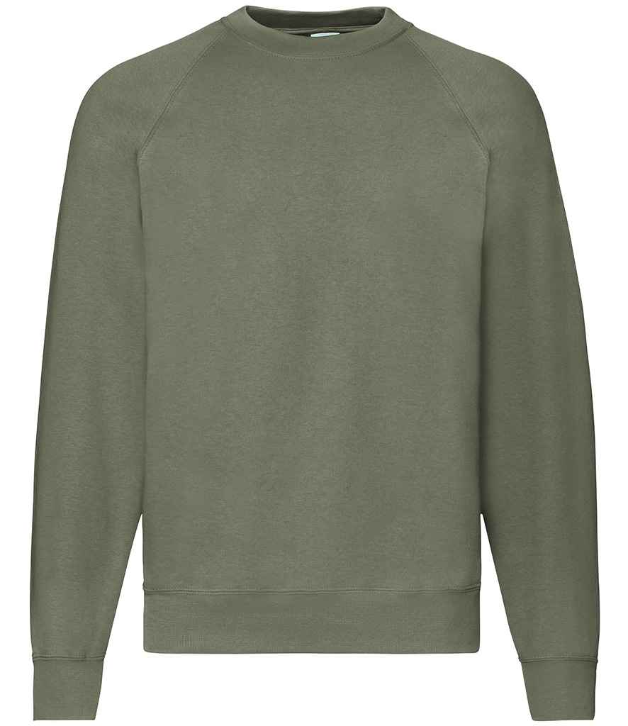 Fruit of the Loom Classic Raglan Sweatshirt | Classic Olive - Lancashire Teamwear