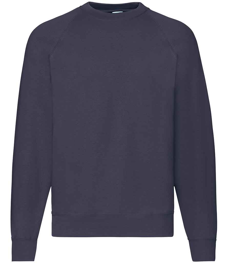 Fruit of the Loom Classic Raglan Sweatshirt | Deep Navy - Lancashire Teamwear