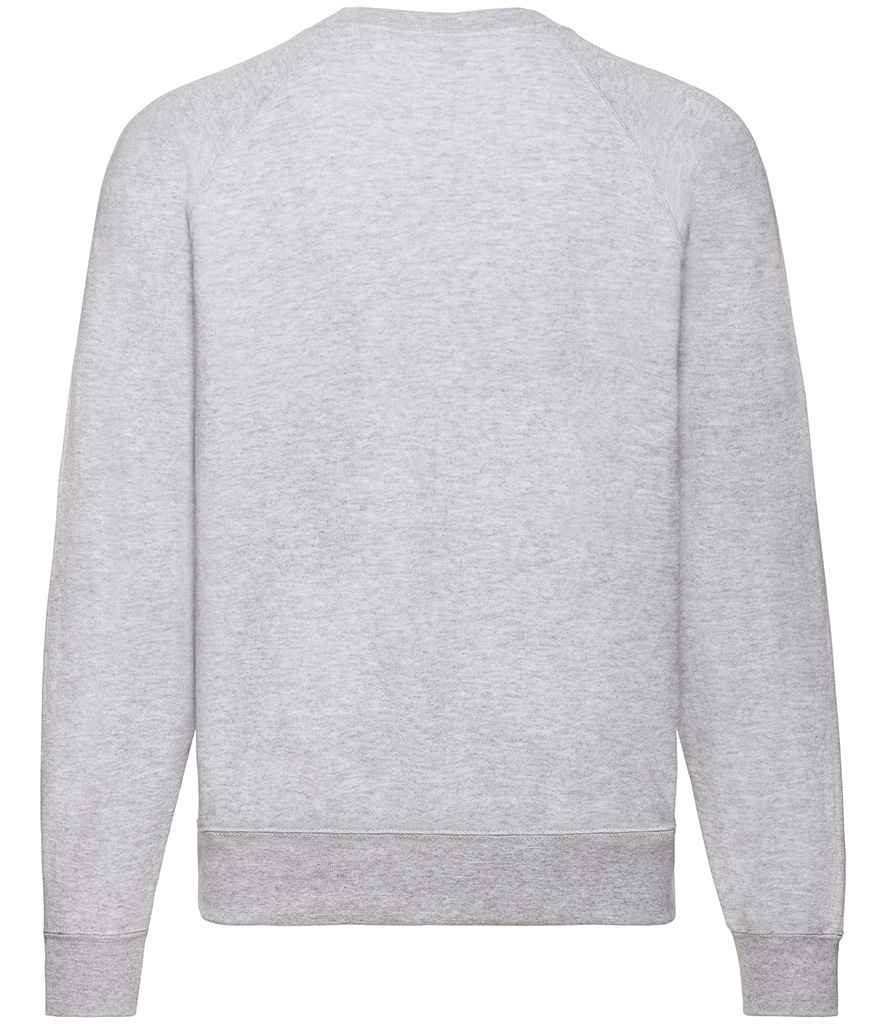 Fruit of the Loom Classic Raglan Sweatshirt | Heather Grey - Lancashire Teamwear