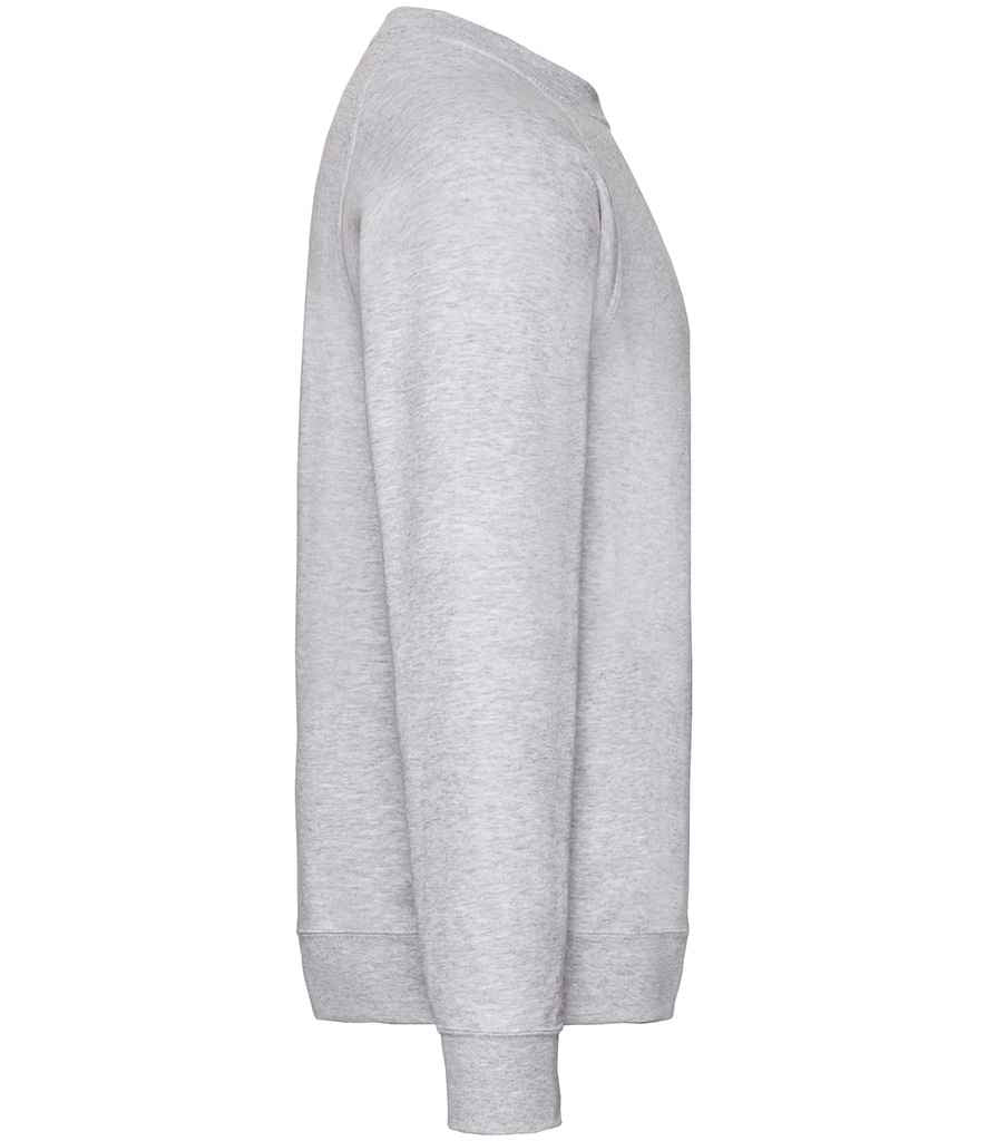 Fruit of the Loom Classic Raglan Sweatshirt | Heather Grey - Lancashire Teamwear