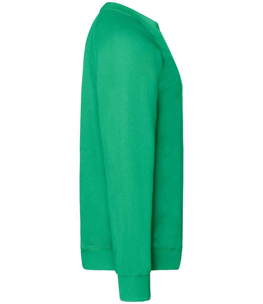 Fruit of the Loom Classic Raglan Sweatshirt | Kelly Green - Lancashire Teamwear
