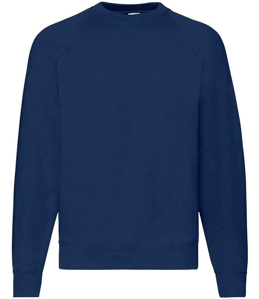Fruit of the Loom Classic Raglan Sweatshirt | Navy - Lancashire Teamwear