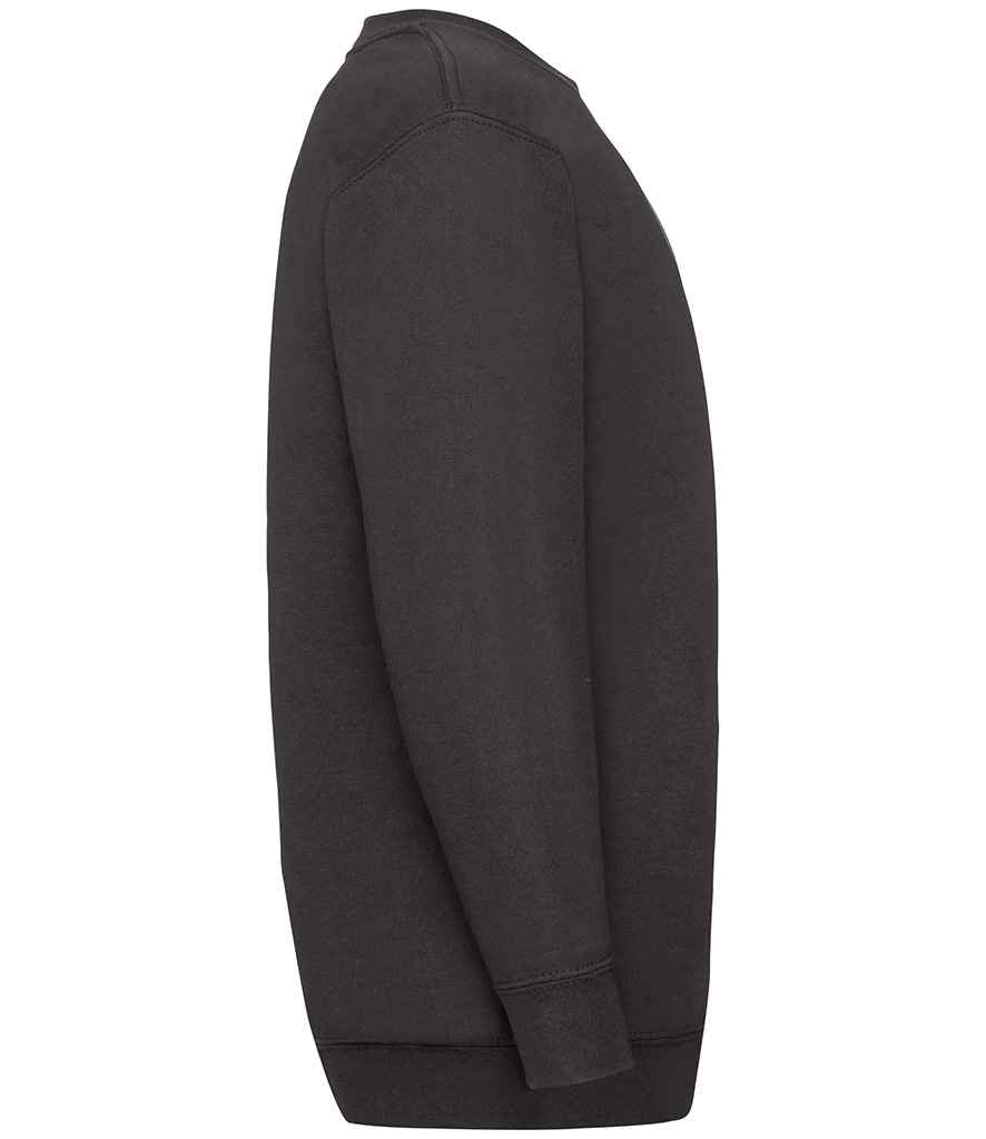 Fruit of the Loom Kids Classic Drop Shoulder Sweatshirt | Black - Lancashire Teamwear