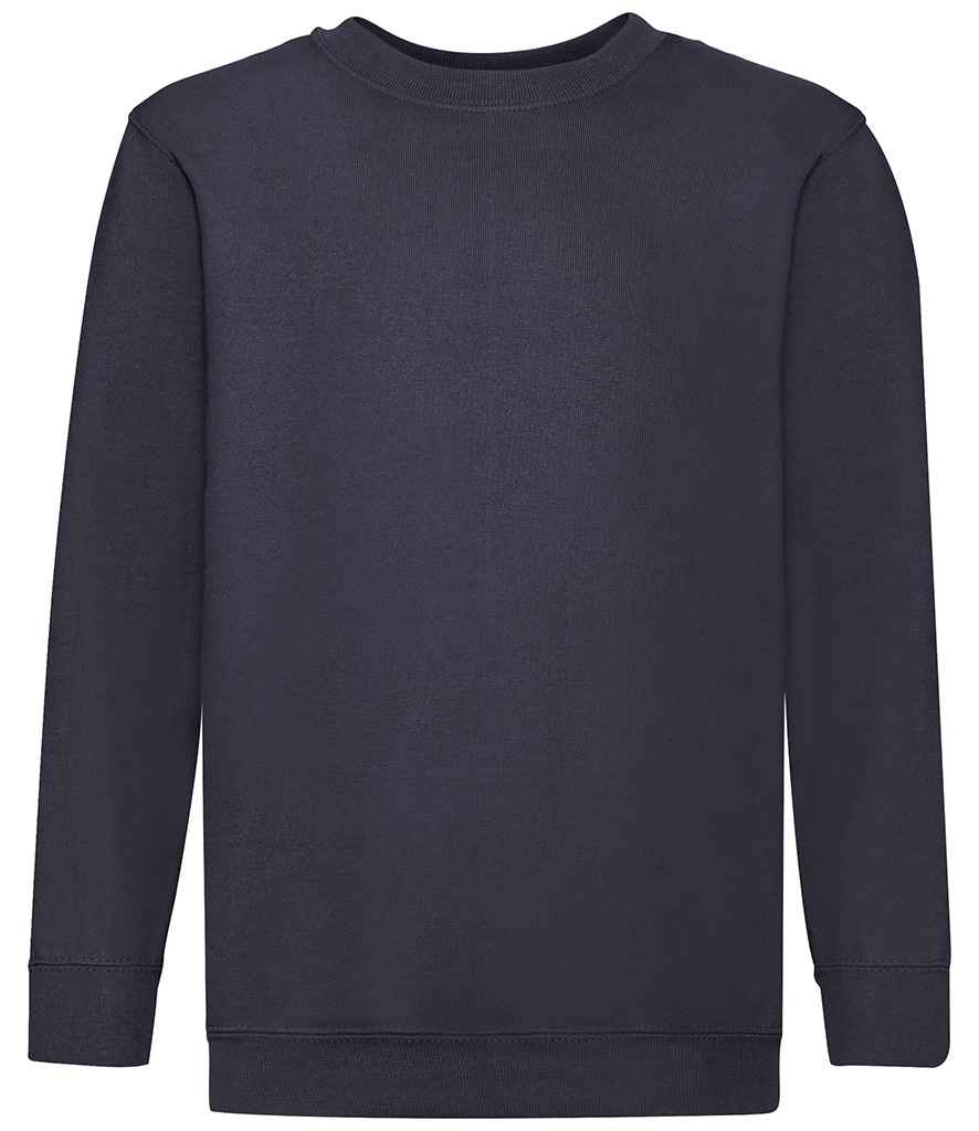 Fruit of the Loom Kids Classic Drop Shoulder Sweatshirt | Deep Navy - Lancashire Teamwear
