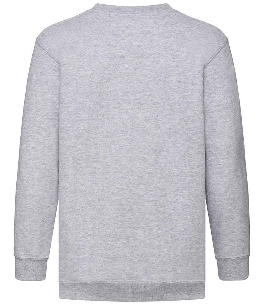 Fruit of the Loom Kids Classic Drop Shoulder Sweatshirt | Heather Grey - Lancashire Teamwear