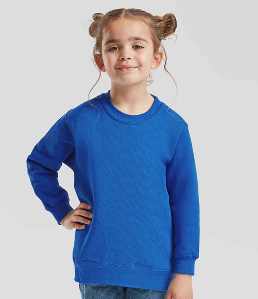 Fruit of the Loom Kids Classic Drop Shoulder Sweatshirt | Royal Blue - Lancashire Teamwear