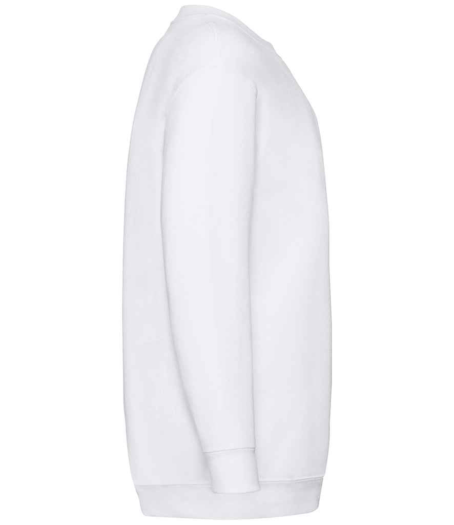 Fruit of the Loom Kids Classic Drop Shoulder Sweatshirt | White - Lancashire Teamwear