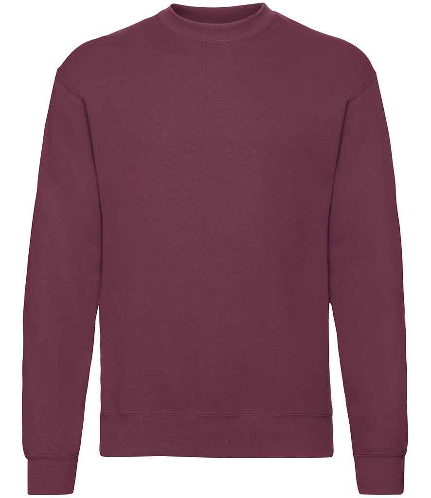 Fruit of the Loom Classic Drop Shoulder Sweatshirt | Burgundy Burgundy
