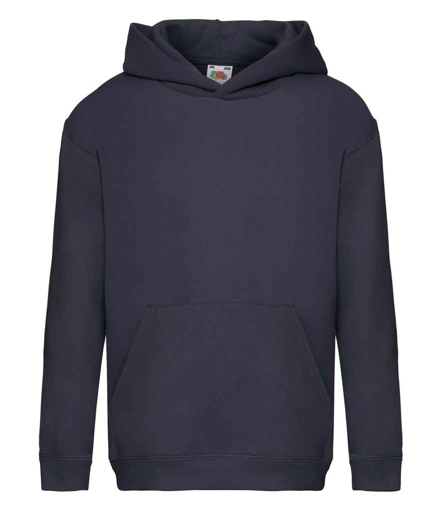 Fruit of the Loom Kids Premium Hooded Sweatshirt | Deep Navy - Lancashire Teamwear