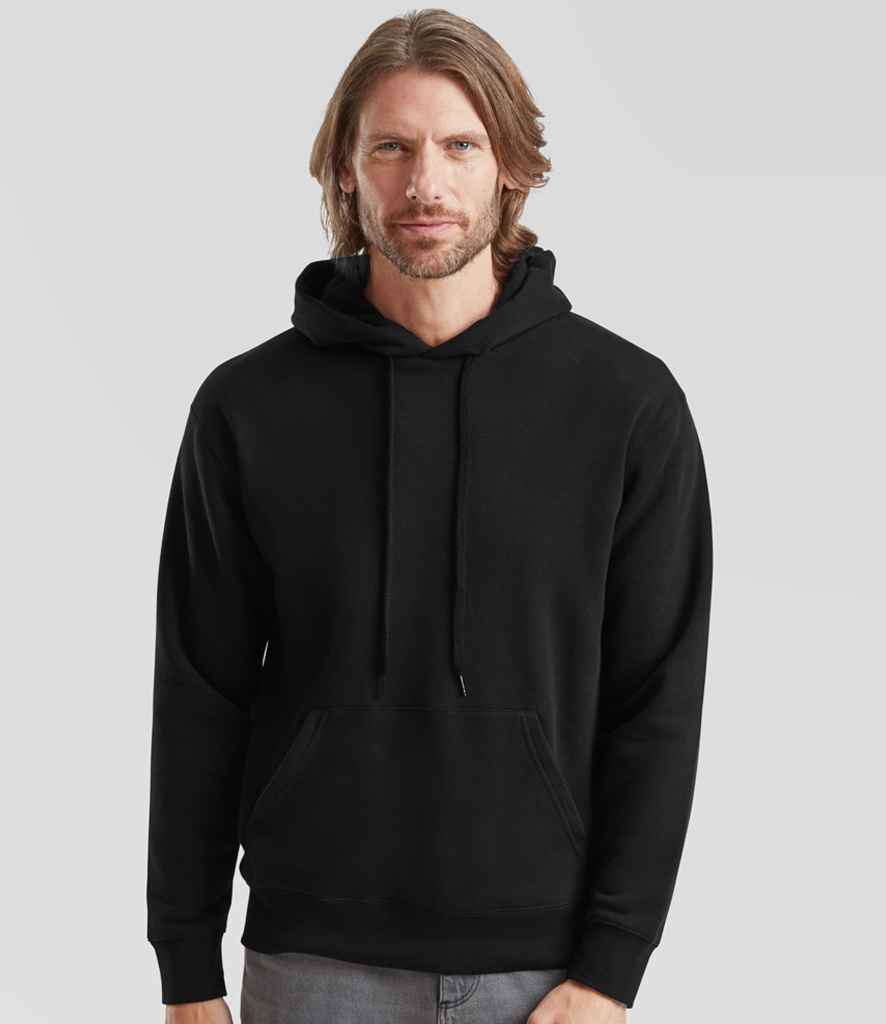 Fruit of the Loom Premium Hooded Sweatshirt | Black - Lancashire Teamwear