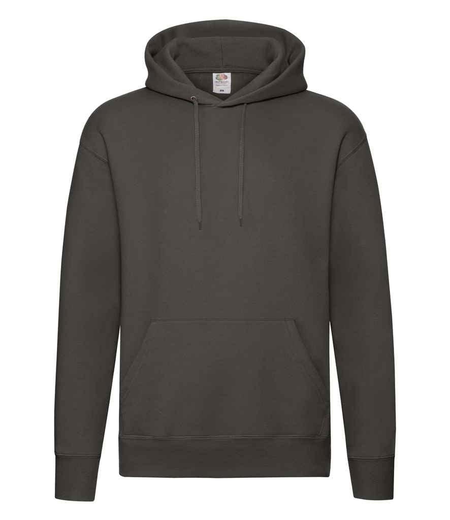 Fruit of the Loom Premium Hooded Sweatshirt | Charcoal - Lancashire Teamwear