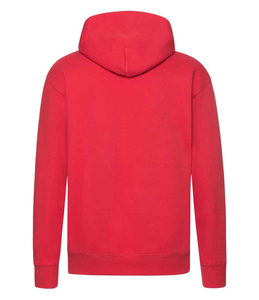 Fruit of the Loom Premium Hooded Sweatshirt | Red - Lancashire Teamwear