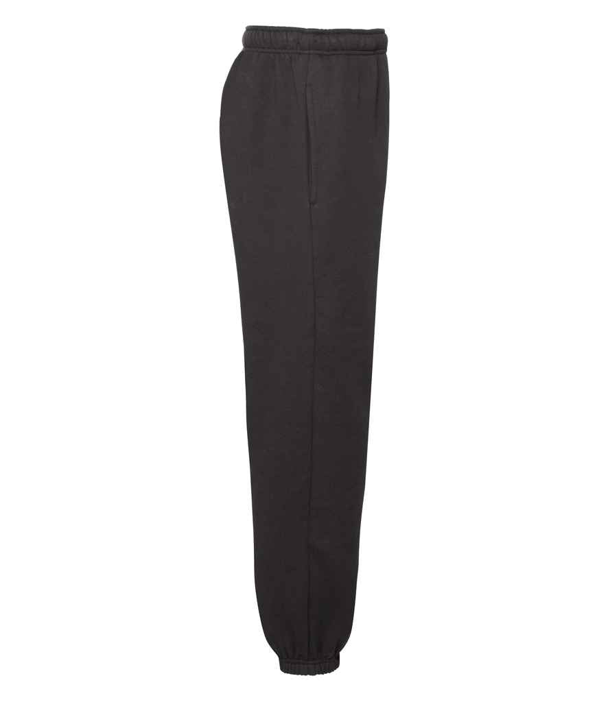 Fruit of the Loom Kids Premium Jog Pants | Black Trousers - Lancashire Teamwear