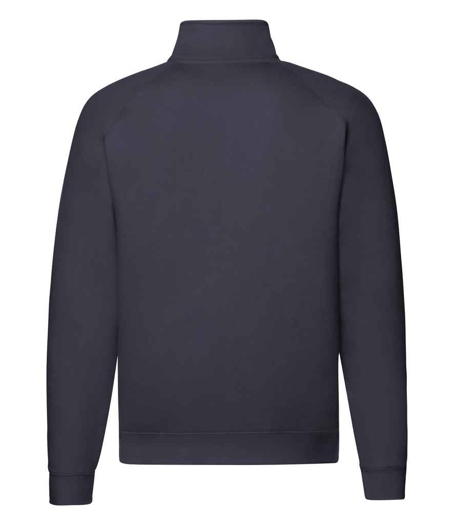 Fruit of the Loom Premium Zip Neck Sweatshirt | Deep Navy - Lancashire Teamwear
