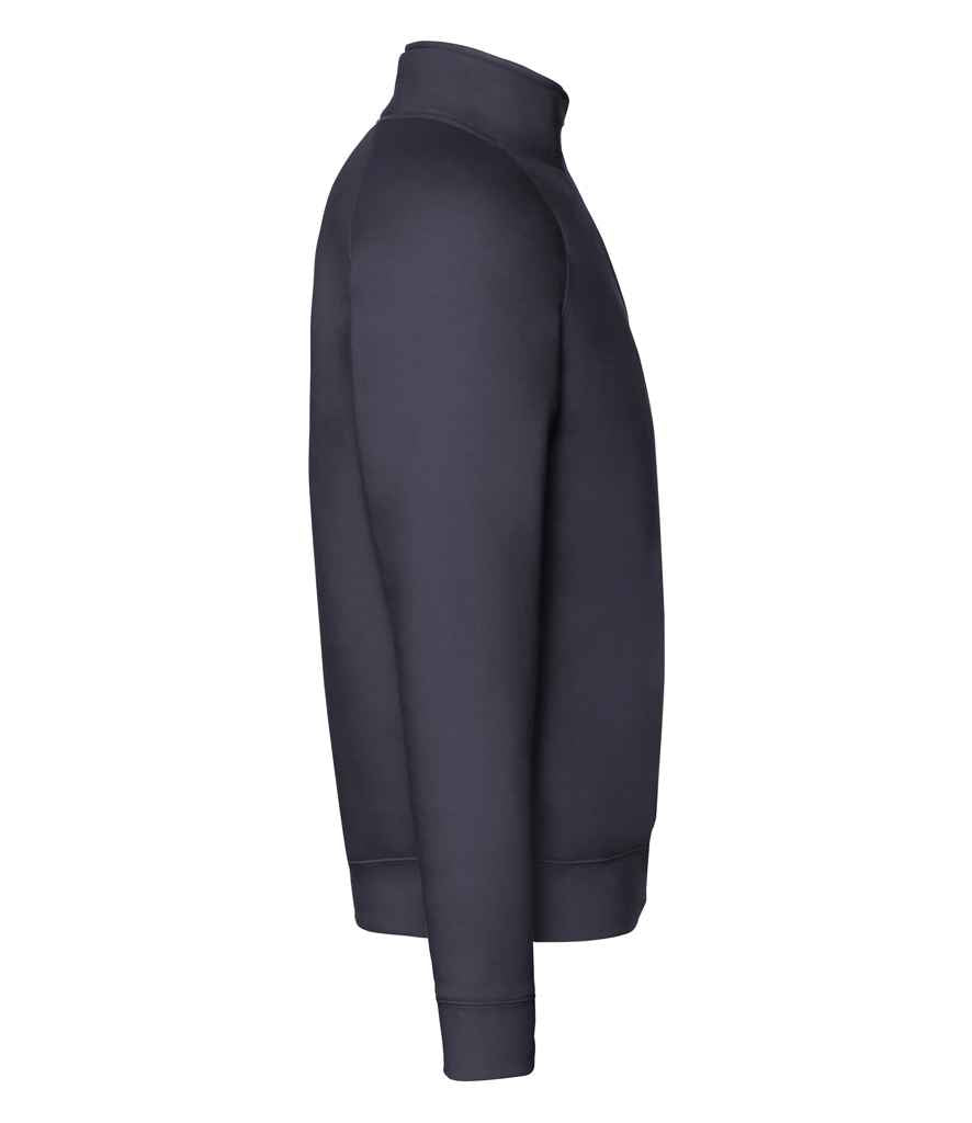 Fruit of the Loom Premium Zip Neck Sweatshirt | Deep Navy - Lancashire Teamwear