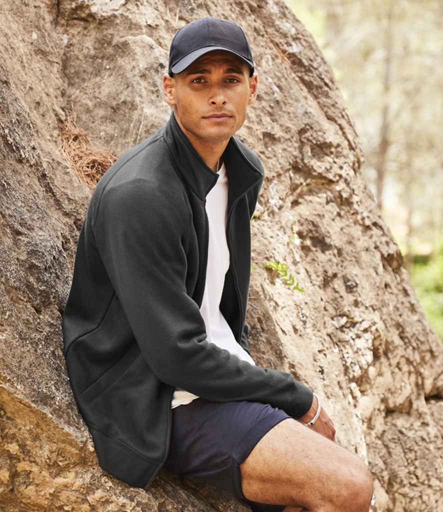 Fruit of the Loom Premium Sweat Jacket | Black Sweatshirt - Lancashire Teamwear