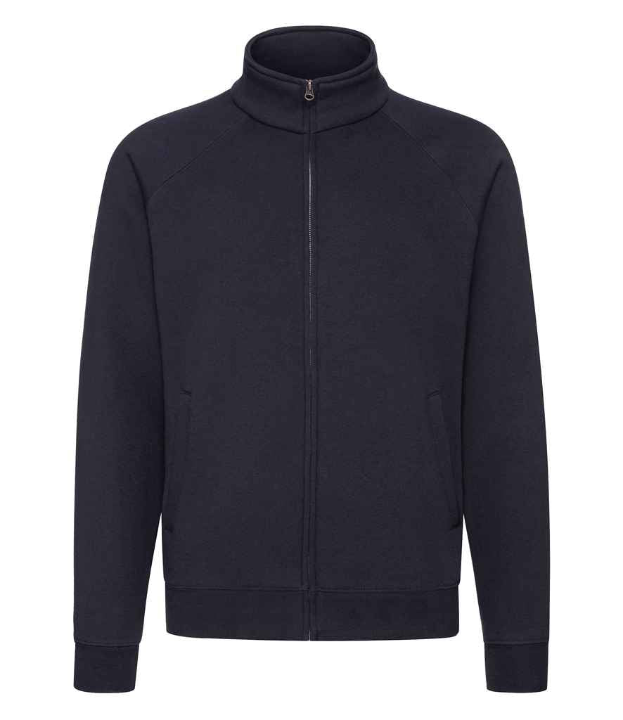 Fruit of the Loom Premium Sweat Jacket | Deep Navy Sweatshirt - Lancashire Teamwear