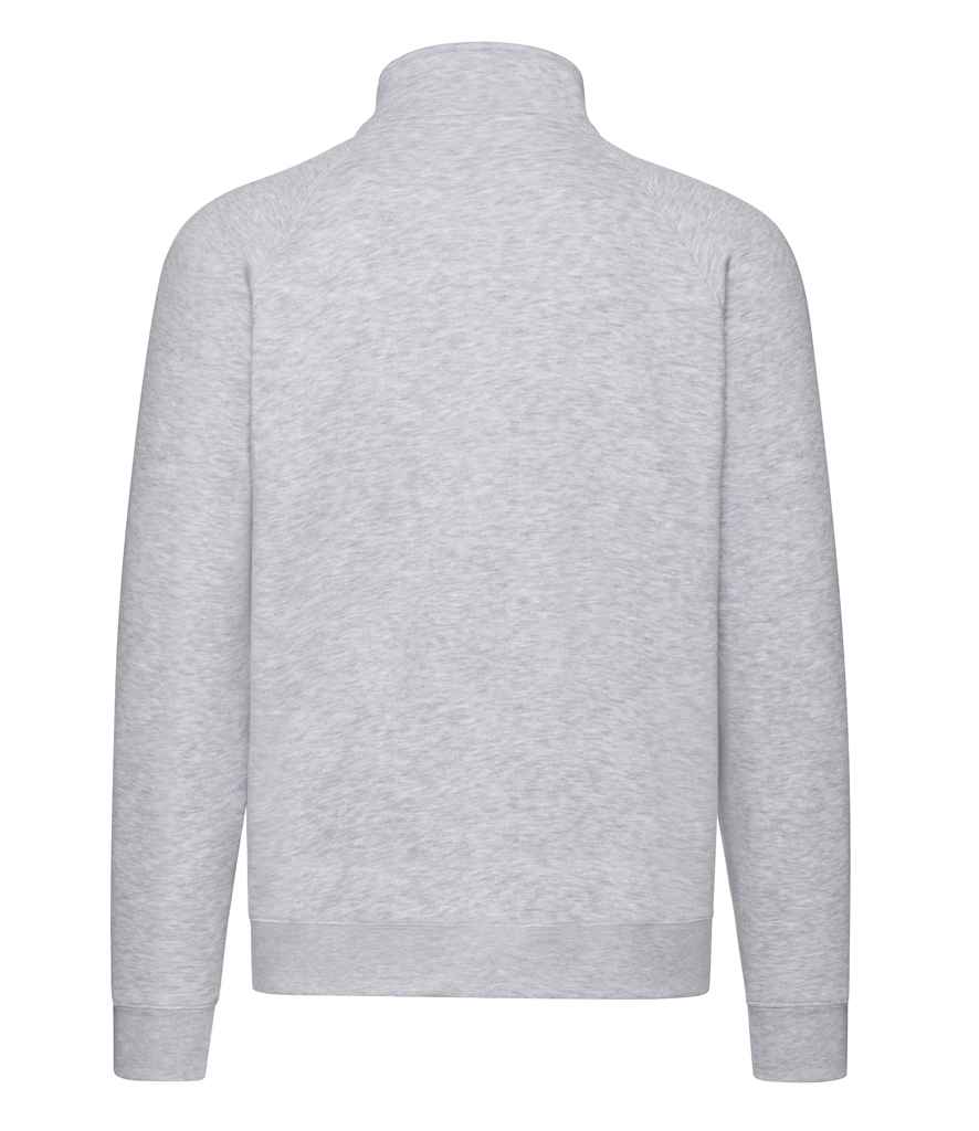 Fruit of the Loom Premium Sweat Jacket | Heather Grey Sweatshirt - Lancashire Teamwear