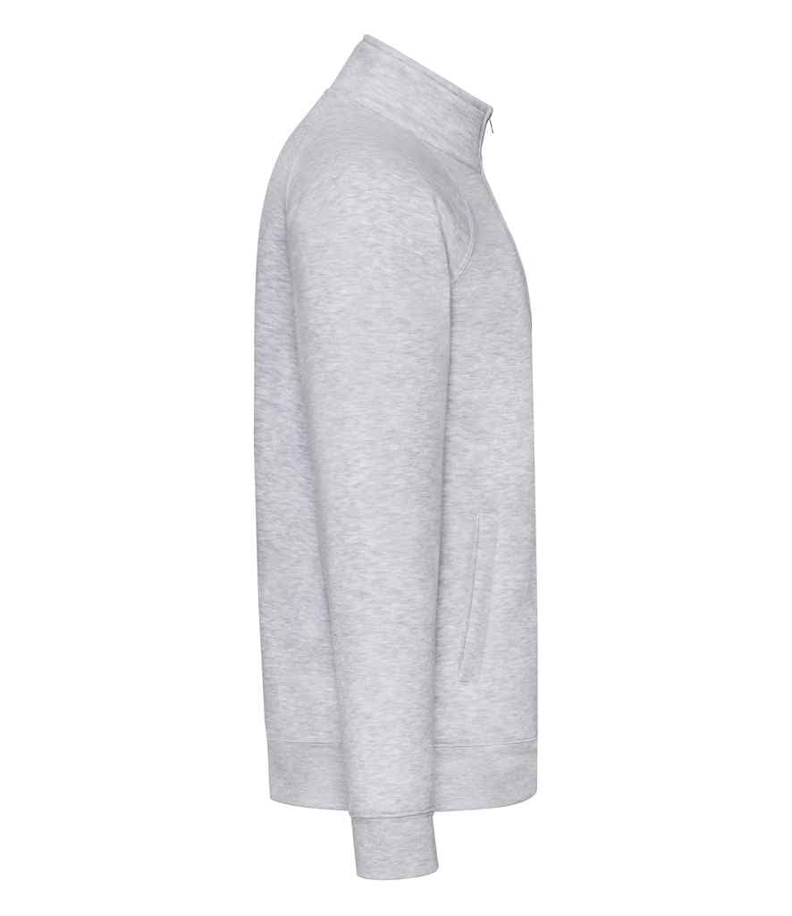 Fruit of the Loom Premium Sweat Jacket | Heather Grey Sweatshirt - Lancashire Teamwear