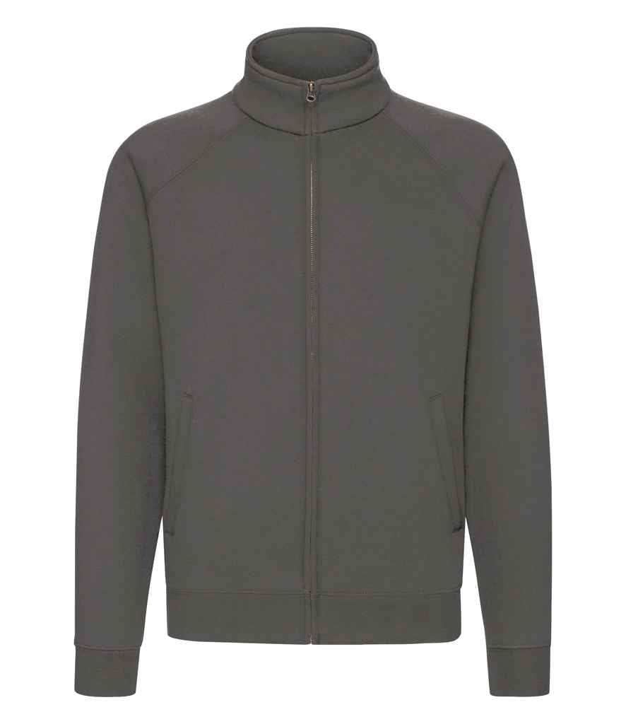 Fruit of the Loom Premium Sweat Jacket | Light Graphite Sweatshirt - Lancashire Teamwear