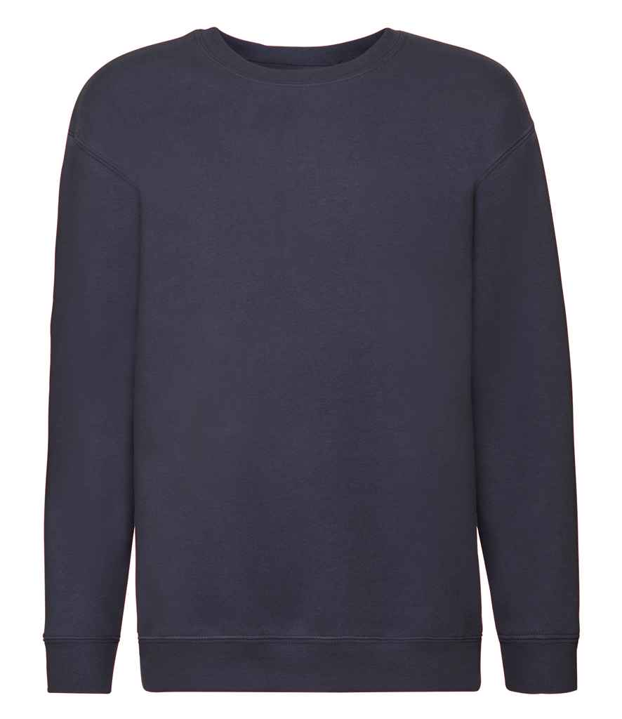 Fruit of the Loom Kids Premium Drop Shoulder Sweatshirt Deep Navy