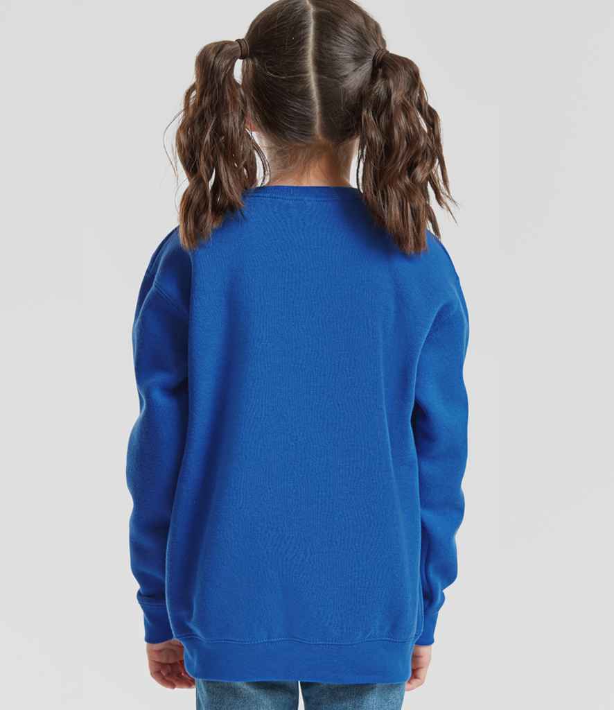 Fruit of the Loom Kids Premium Drop Shoulder Sweatshirt | Royal Blue - Lancashire Teamwear