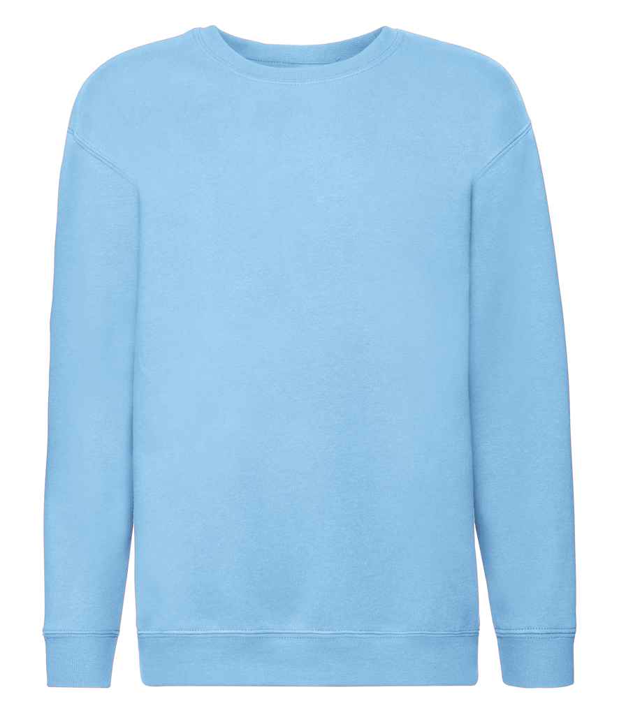 Fruit of the Loom Kids Premium Drop Shoulder Sweatshirt | Sky Blue - Lancashire Teamwear