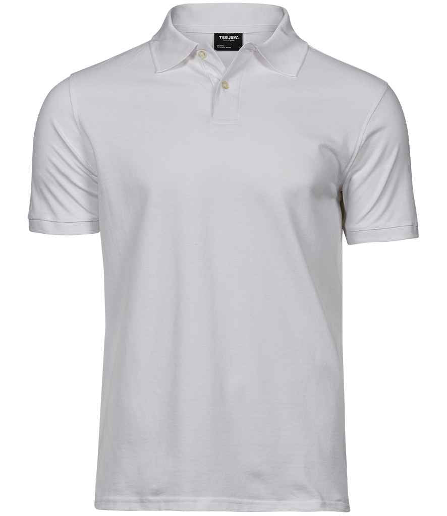 Tee Jays Heavy Cotton Piqué Polo Shirt | White - Lancashire Teamwear