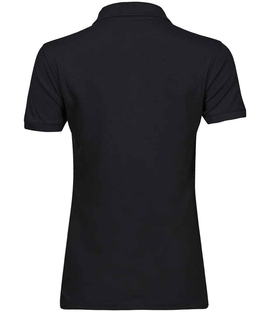 Tee Jays Ladies Heavy Cotton Piqué Polo Shirt | Black - Lancashire Teamwear