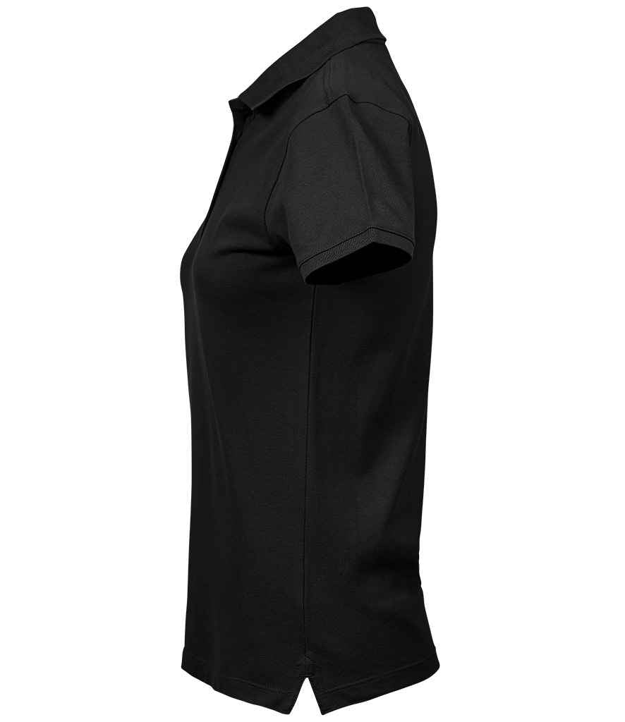 Tee Jays Ladies Heavy Cotton Piqué Polo Shirt | Black - Lancashire Teamwear