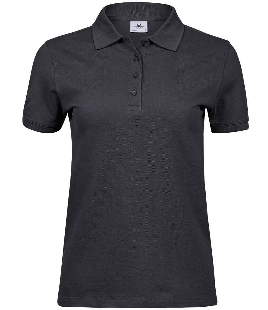 Tee Jays Ladies Heavy Cotton Piqué Polo Shirt Dark Grey
