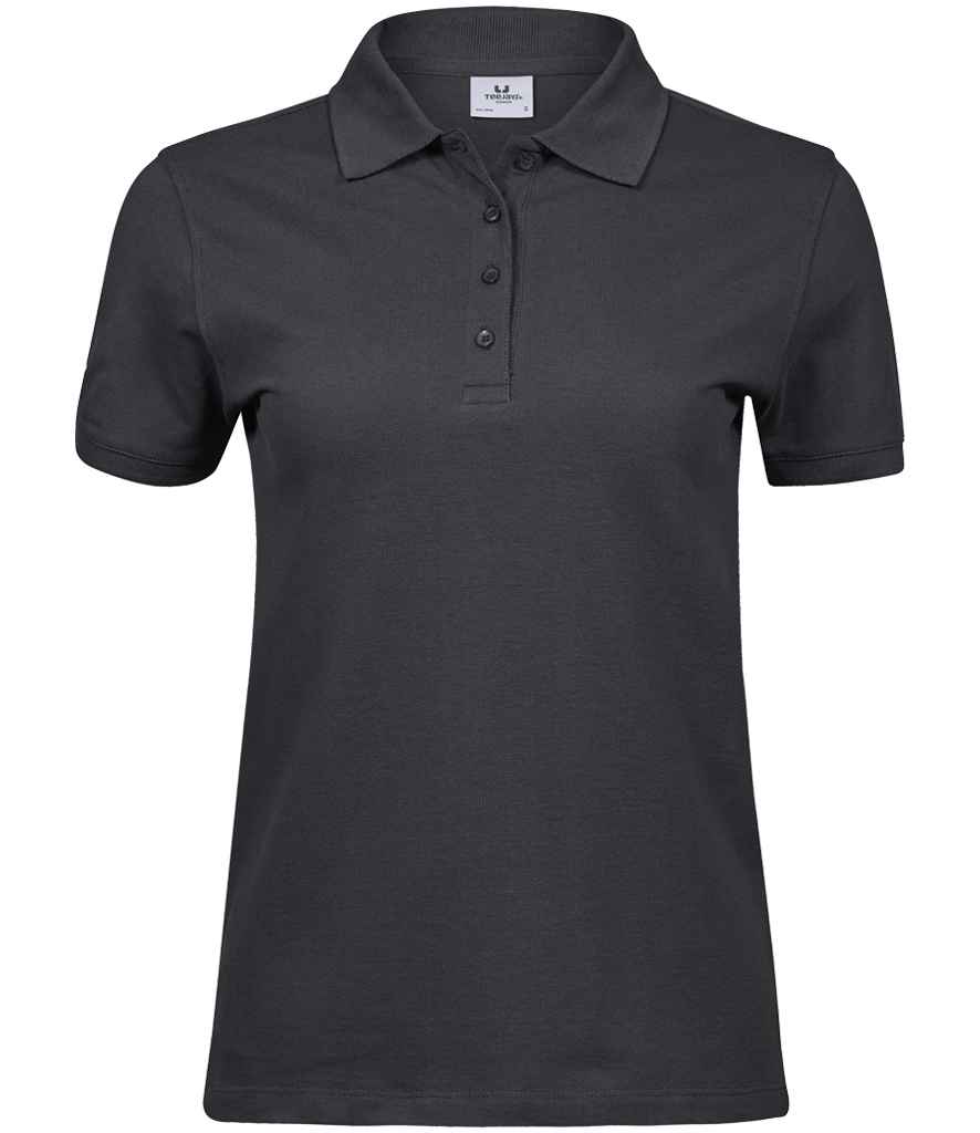 Tee Jays Ladies Heavy Cotton Piqué Polo Shirt | Dark Grey - Lancashire Teamwear