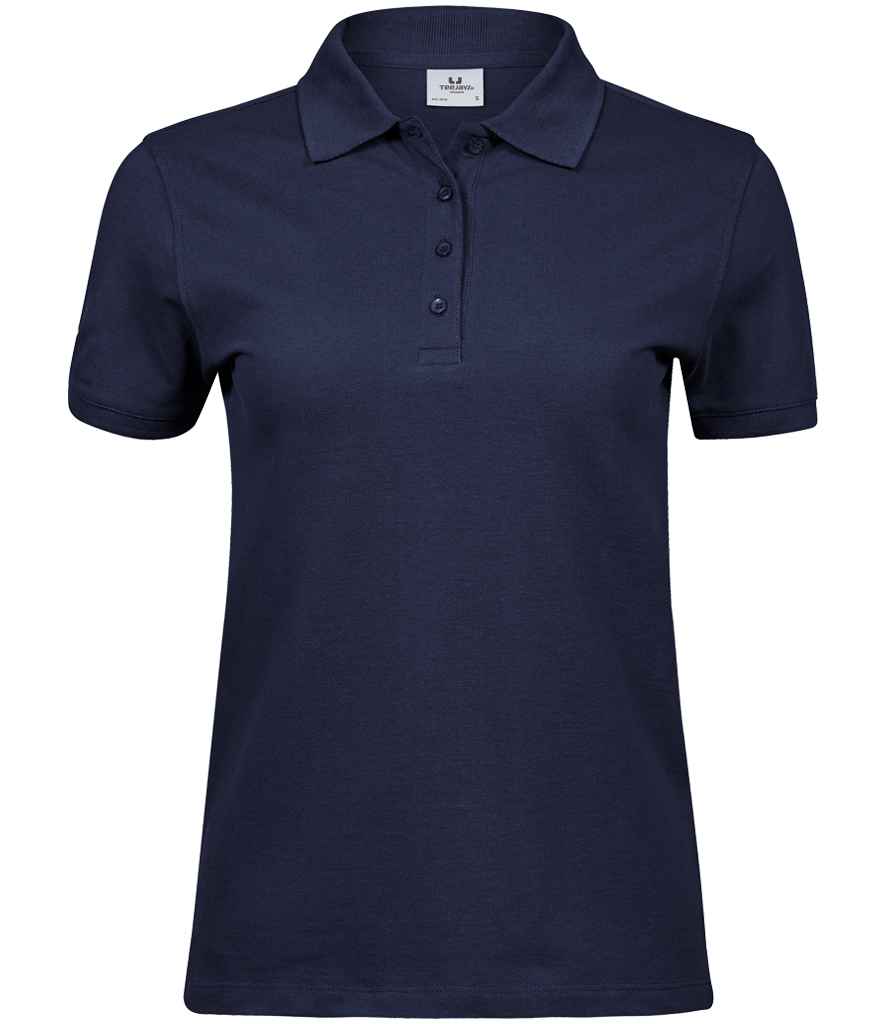 Tee Jays Ladies Heavy Cotton Piqué Polo Shirt | Navy - Lancashire Teamwear
