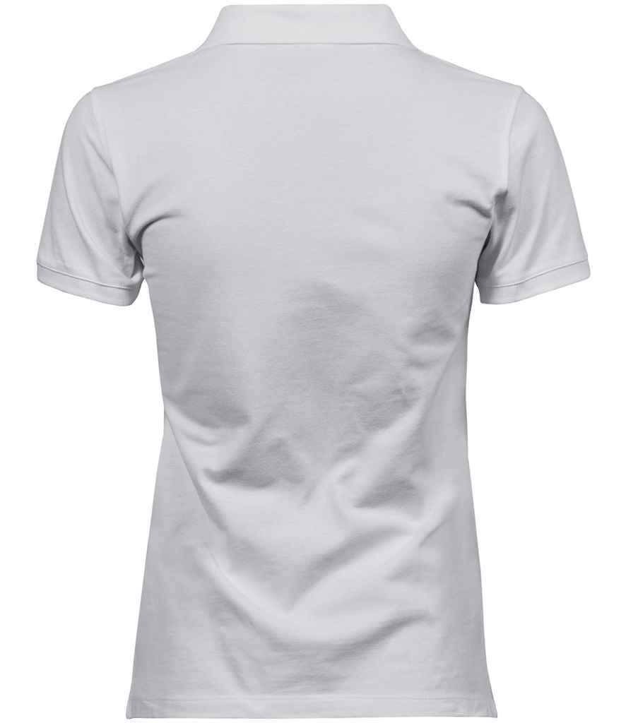 Tee Jays Ladies Heavy Cotton Piqué Polo Shirt | White - Lancashire Teamwear