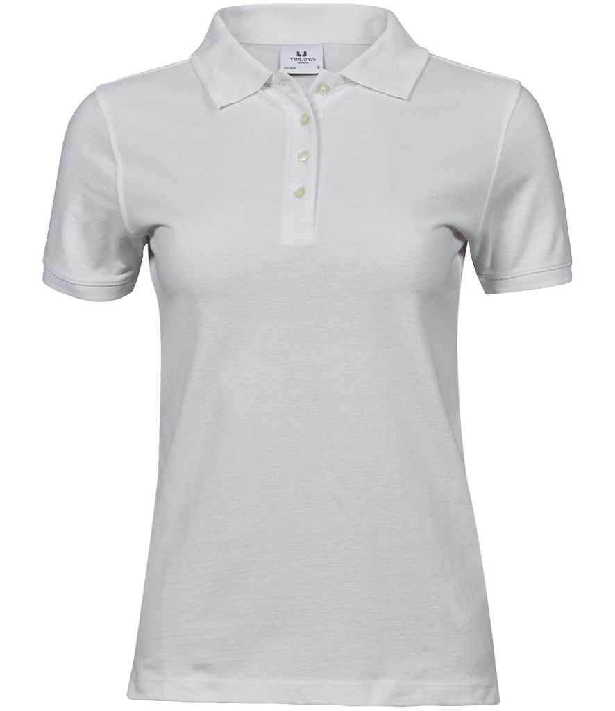 Tee Jays Ladies Heavy Cotton Piqué Polo Shirt White
