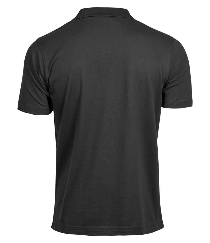 Tee Jays Luxury Stretch V Neck Polo Shirt | Black - Lancashire Teamwear