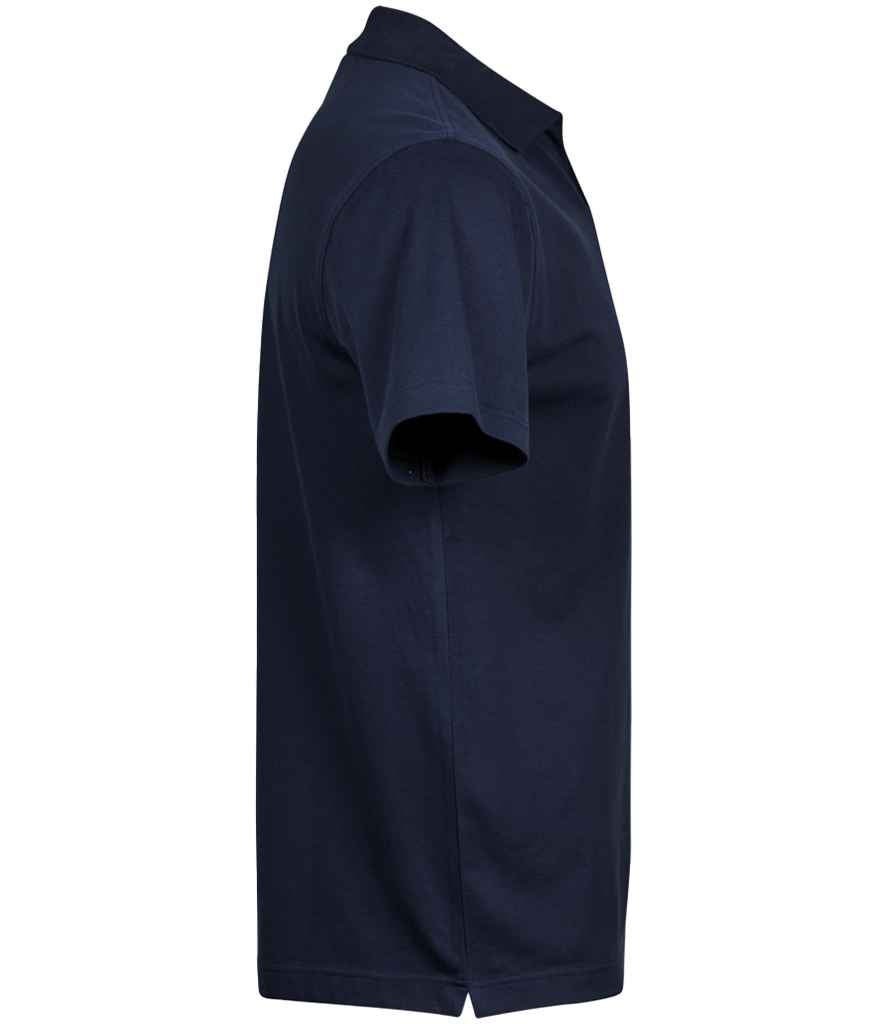 Tee Jays Luxury Stretch V Neck Polo Shirt | Navy - Lancashire Teamwear